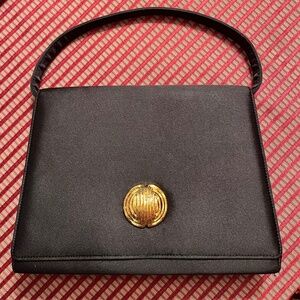 Givenchy Elegant Satin 2-Way Handbag, Black